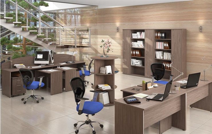 Офисный набор мебели IMAGO четыре рабочих места, стол для переговоров в Пскове - изображение 6